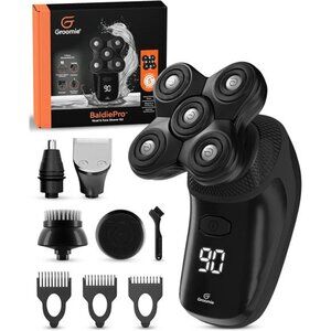 Cordless Bald Head Shavers for Men, BaldiePro Head Grooming Kit - Ergonomic